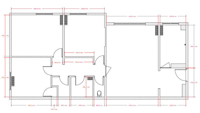 Plan initial le pré au bois